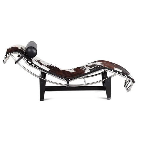 LC4 Chaise Longue Black Leather – Mid-Century Inspired Modern Reclining Chair