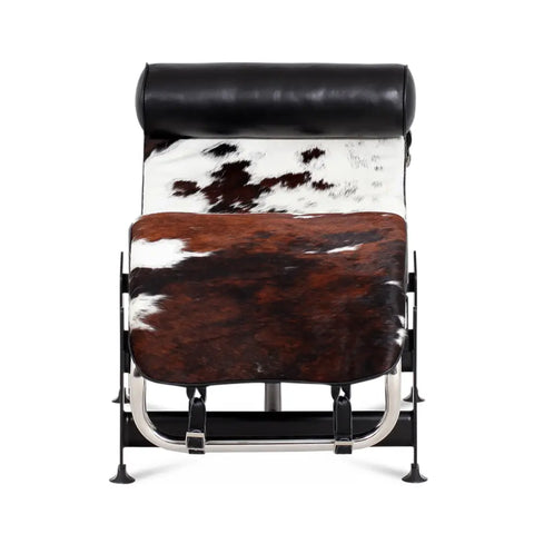 LC4 Chaise Longue Black Leather – Mid-Century Inspired Modern Reclining Chair