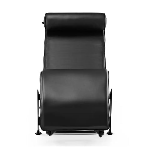 LC4 Chaise Longue Black Leather – Mid-Century Inspired Modern Reclining Chair