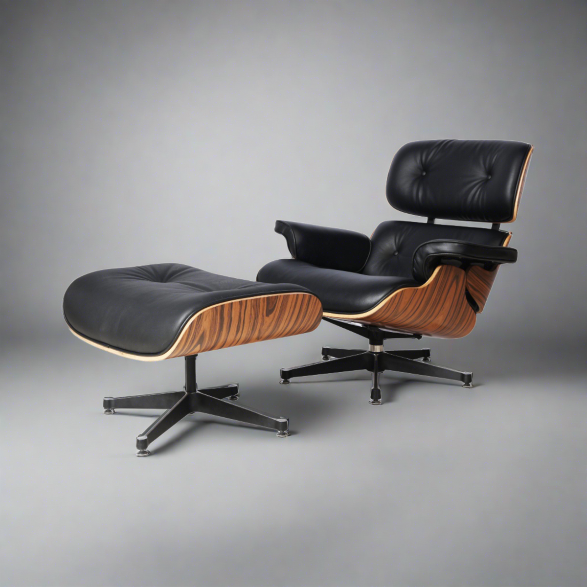 Charles Eames Iconic Lounge Chair & Ottoman - Rose Wood | White - Premium Lounge Chairs from Interior Furnishes - Just $675! Shop now at Interior Furnishes